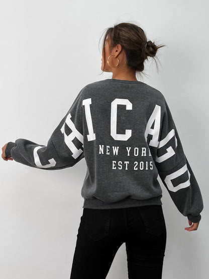 Letter Graphic Pullover