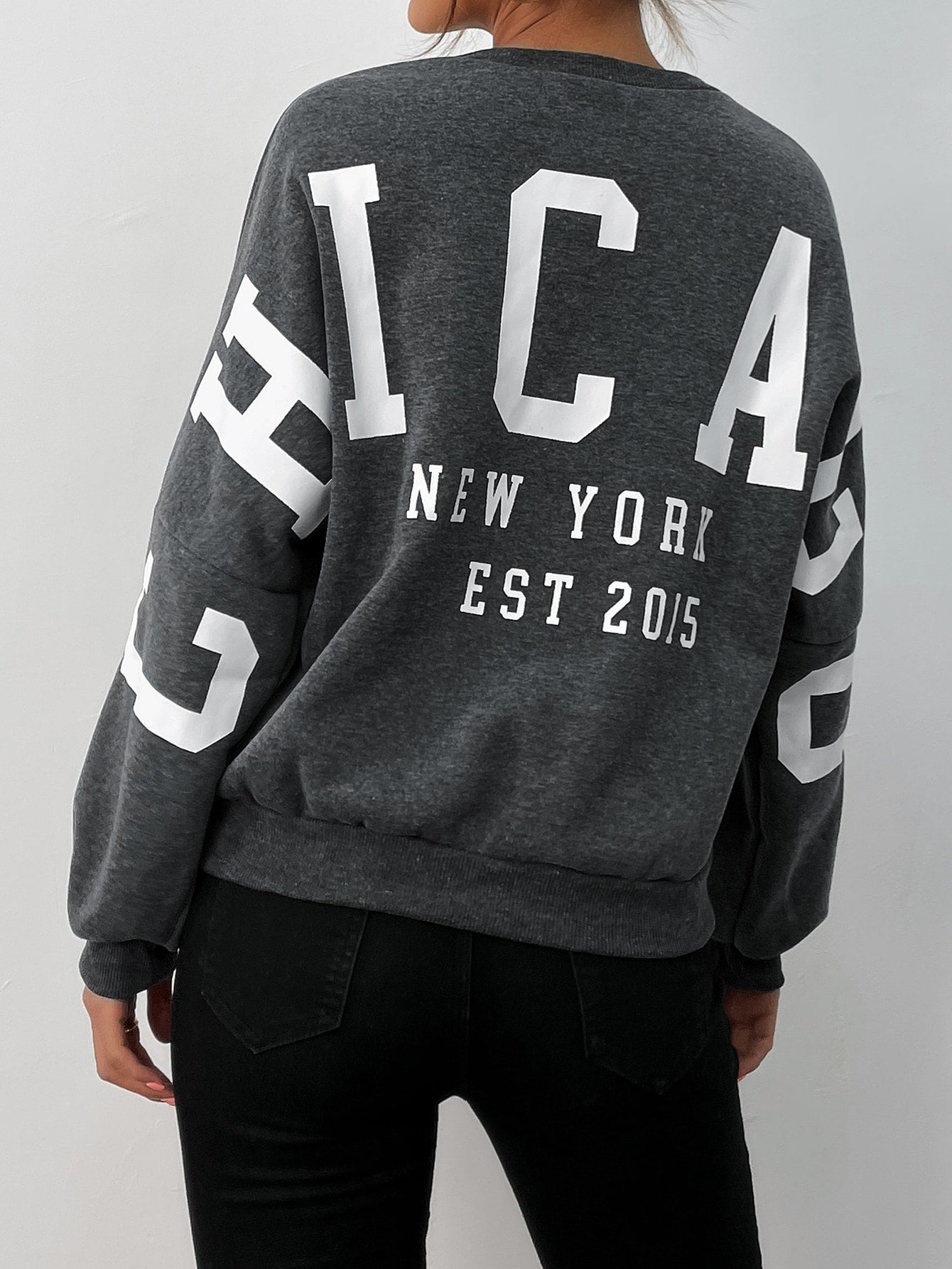 Letter Graphic Pullover