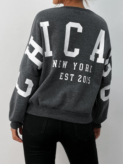 Letter Graphic Pullover