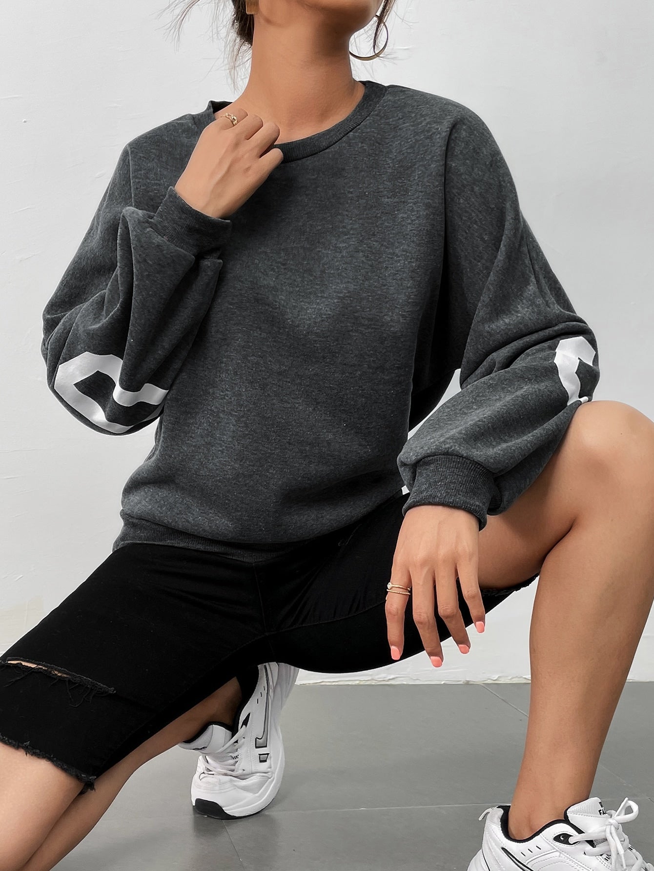 Letter Graphic Pullover