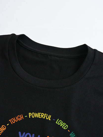 Plus Slogan Graphic Tee