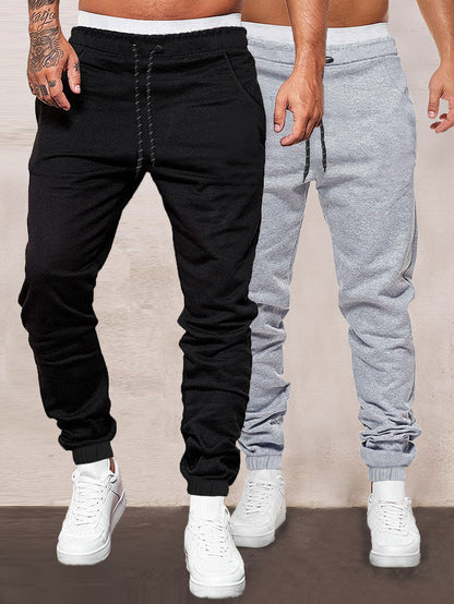 Men 2pack Drawstring Waist Sweatpants