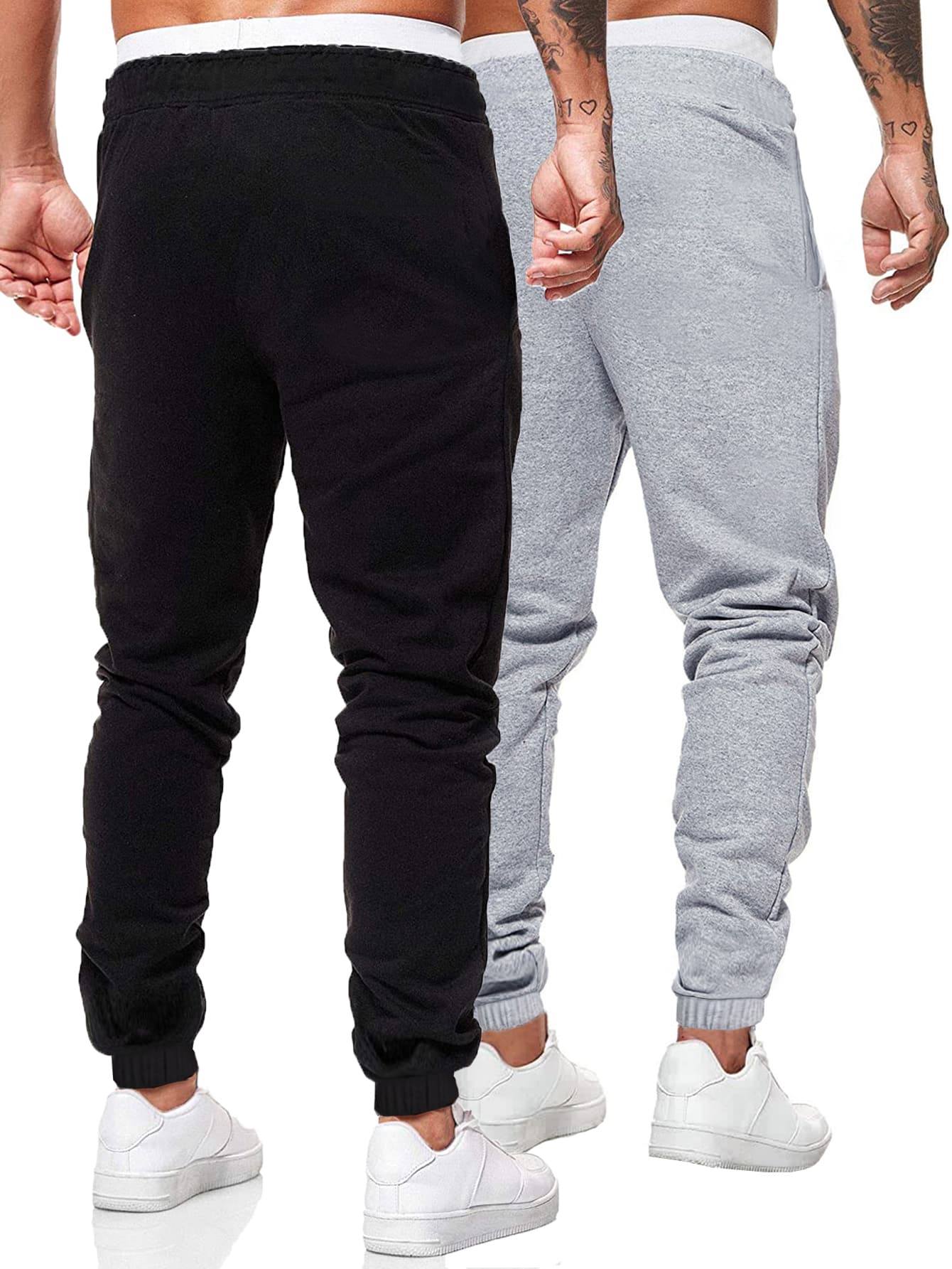 Men 2pack Drawstring Waist Sweatpants