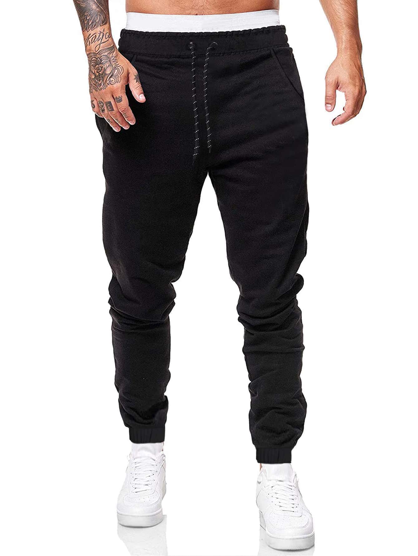 Men 2pack Drawstring Waist Sweatpants