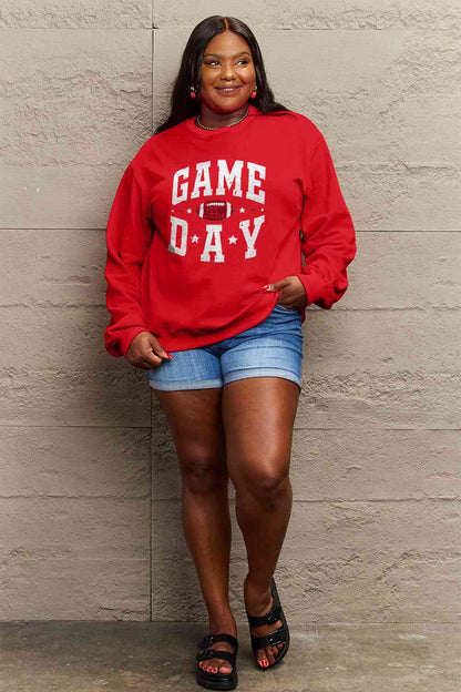 Simply Love Full Size GAME DAY Graphic Sweatshirt